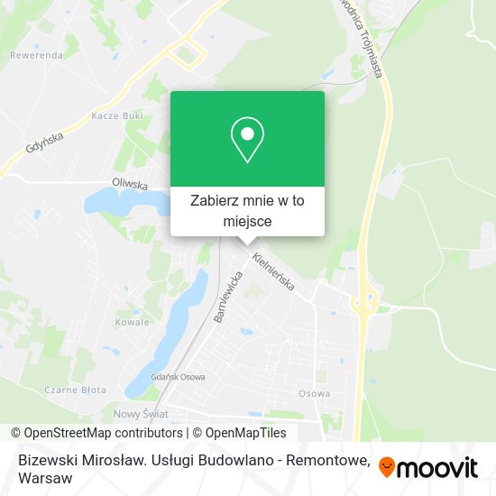 Mapa Bizewski Mirosław. Usługi Budowlano - Remontowe