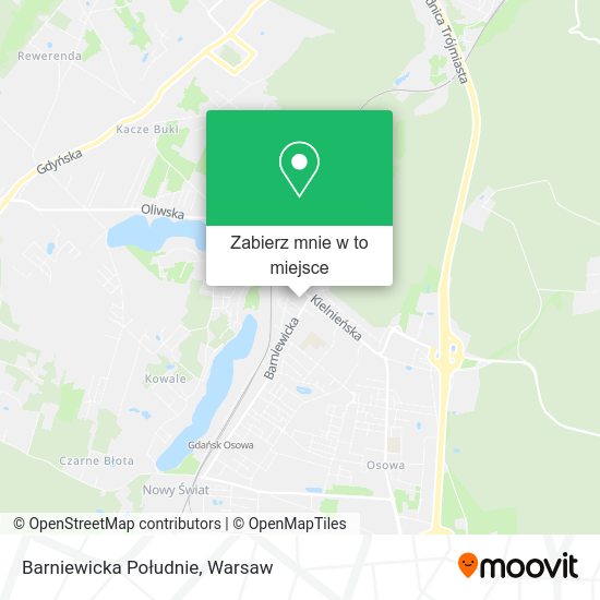 Mapa Barniewicka Południe