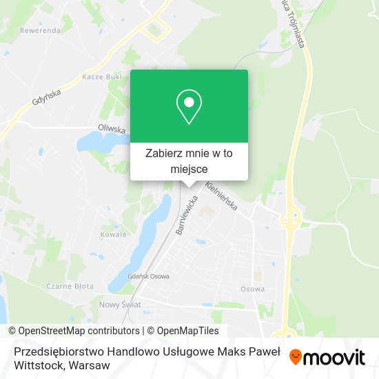 Mapa Przedsiębiorstwo Handlowo Usługowe Maks Paweł Wittstock