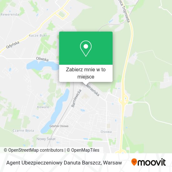 Mapa Agent Ubezpieczeniowy Danuta Barszcz