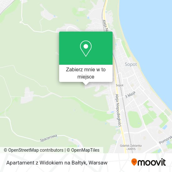 Mapa Apartament z Widokiem na Bałtyk