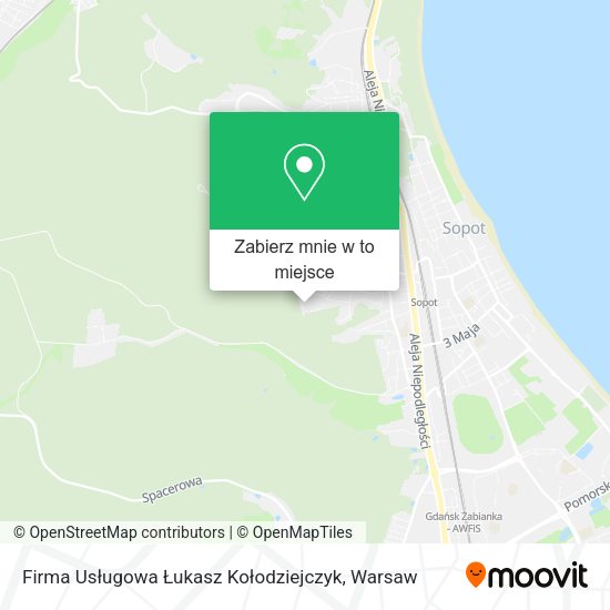 Mapa Firma Usługowa Łukasz Kołodziejczyk