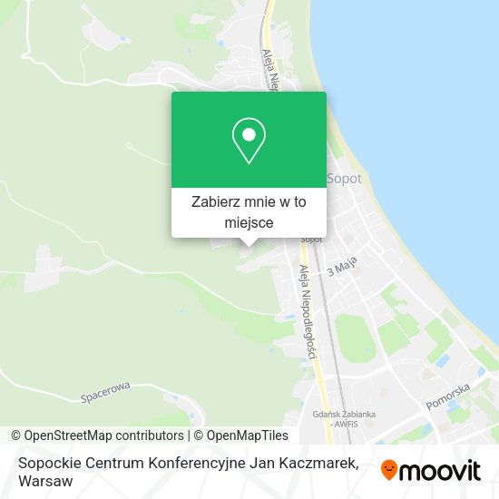 Mapa Sopockie Centrum Konferencyjne Jan Kaczmarek