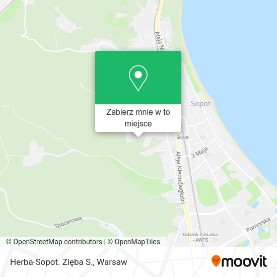 Mapa Herba-Sopot. Zięba S.