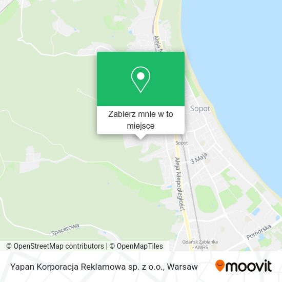 Mapa Yapan Korporacja Reklamowa sp. z o.o.