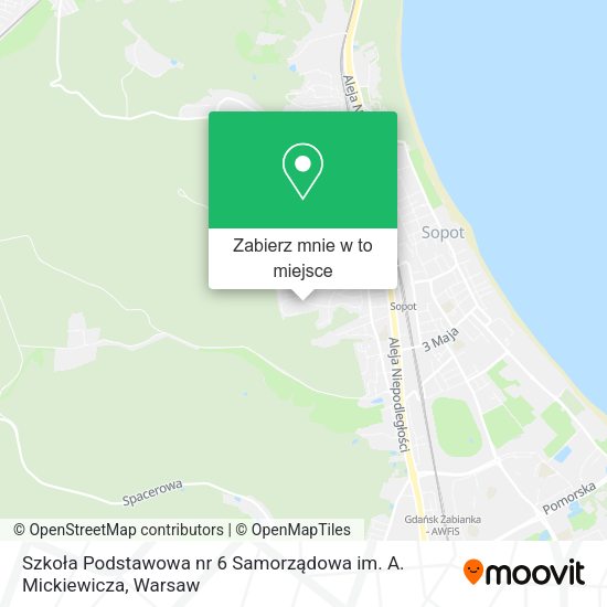 Mapa Szkoła Podstawowa nr 6 Samorządowa im. A. Mickiewicza