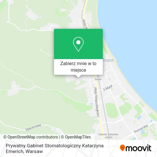 Mapa Prywatny Gabinet Stomatologiczny Katarzyna Emerich