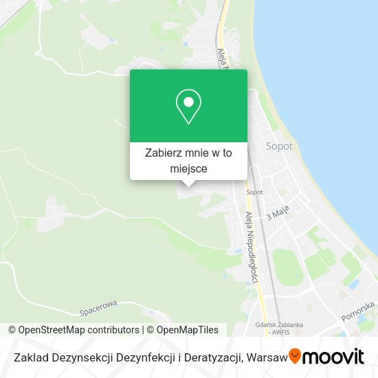 Mapa Zaklad Dezynsekcji Dezynfekcji i Deratyzacji