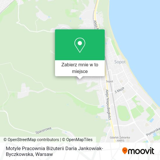 Mapa Motyle Pracownia Biżuterii Daria Jankowiak-Byczkowska