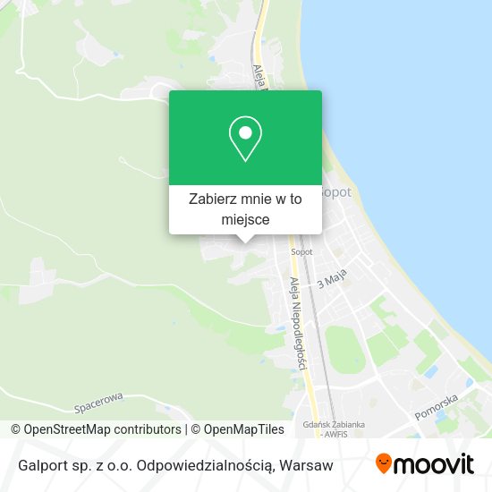 Mapa Galport sp. z o.o. Odpowiedzialnością