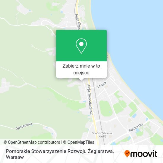 Mapa Pomorskie Stowarzyszenie Rozwoju Żeglarstwa