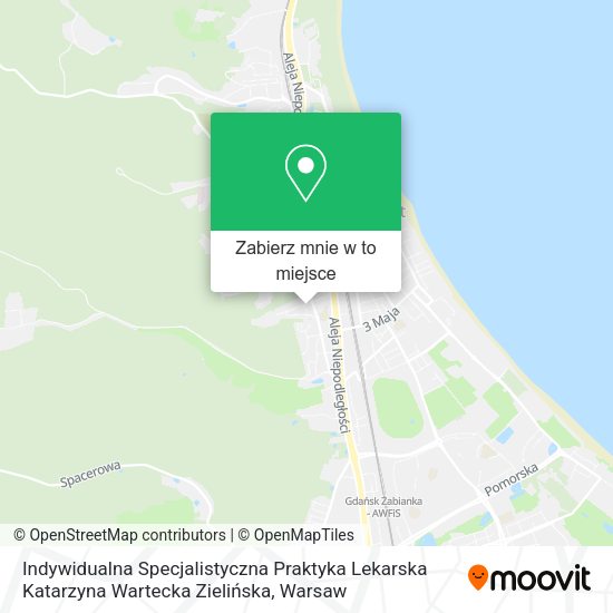 Mapa Indywidualna Specjalistyczna Praktyka Lekarska Katarzyna Wartecka Zielińska