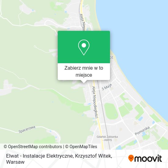 Mapa Elwat - Instalacje Elektryczne, Krzysztof Witek