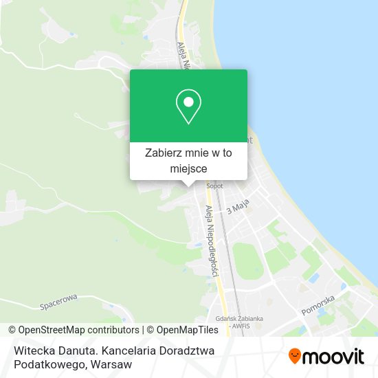 Mapa Witecka Danuta. Kancelaria Doradztwa Podatkowego