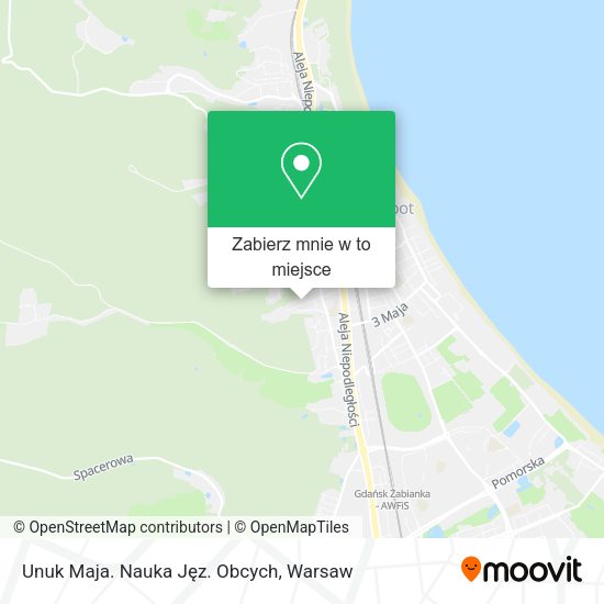 Mapa Unuk Maja. Nauka Jęz. Obcych