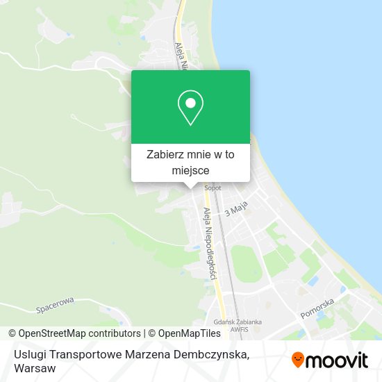 Mapa Uslugi Transportowe Marzena Dembczynska