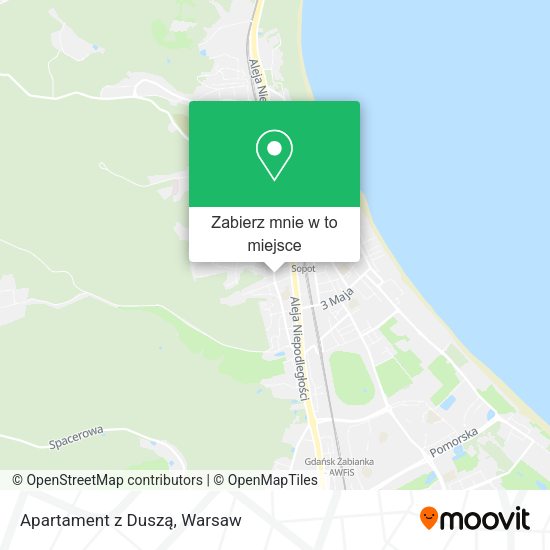 Mapa Apartament z Duszą