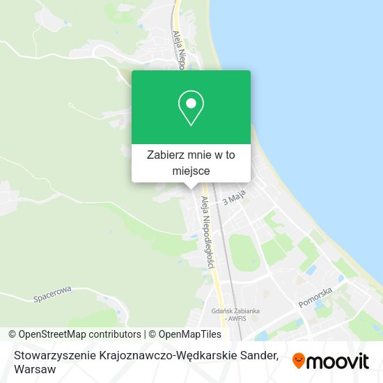 Mapa Stowarzyszenie Krajoznawczo-Wędkarskie Sander