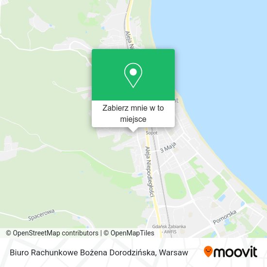 Mapa Biuro Rachunkowe Bożena Dorodzińska