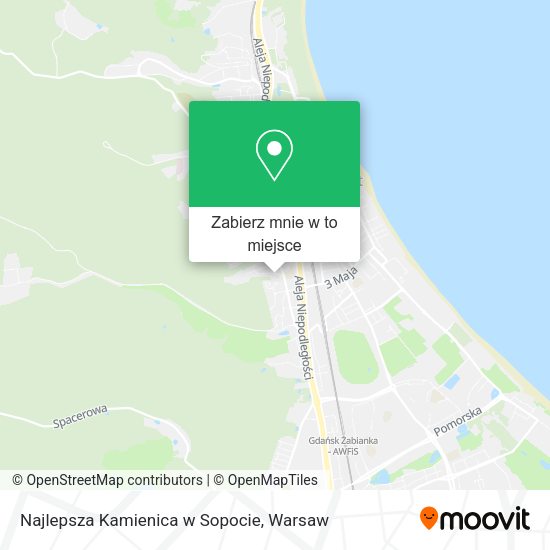 Mapa Najlepsza Kamienica w Sopocie