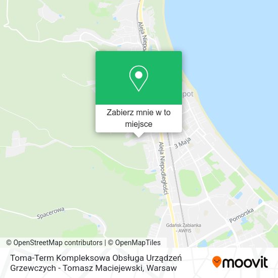 Mapa Toma-Term Kompleksowa Obsługa Urządzeń Grzewczych - Tomasz Maciejewski