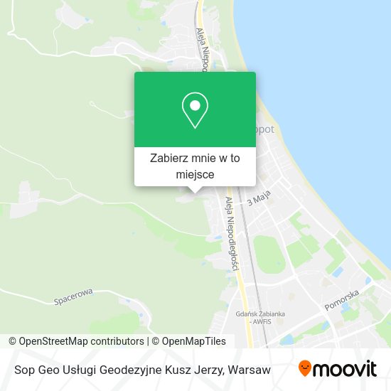 Mapa Sop Geo Usługi Geodezyjne Kusz Jerzy