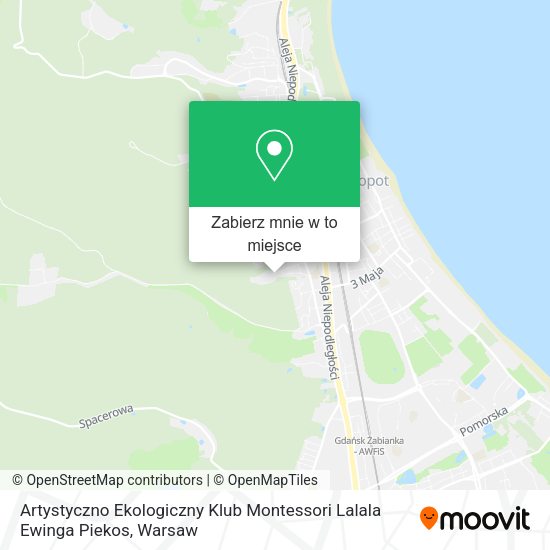 Mapa Artystyczno Ekologiczny Klub Montessori Lalala Ewinga Piekos