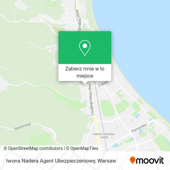 Mapa Iwona Nadera Agent Ubezpieczeniowy