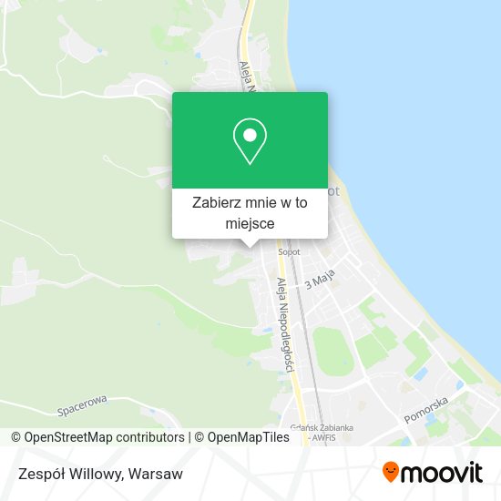 Mapa Zespół Willowy