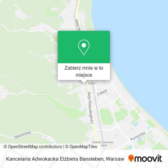 Mapa Kancelaria Adwokacka Elżbieta Bansleben