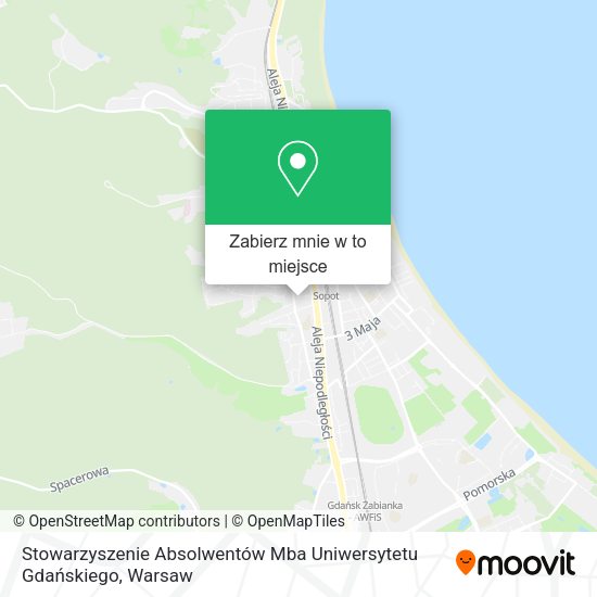 Mapa Stowarzyszenie Absolwentów Mba Uniwersytetu Gdańskiego