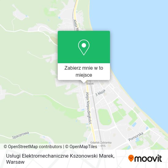 Mapa Usługi Elektromechaniczne Kszonowski Marek