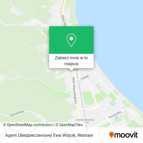 Mapa Agent Ubezpieczeniowy Ewa Wójcik