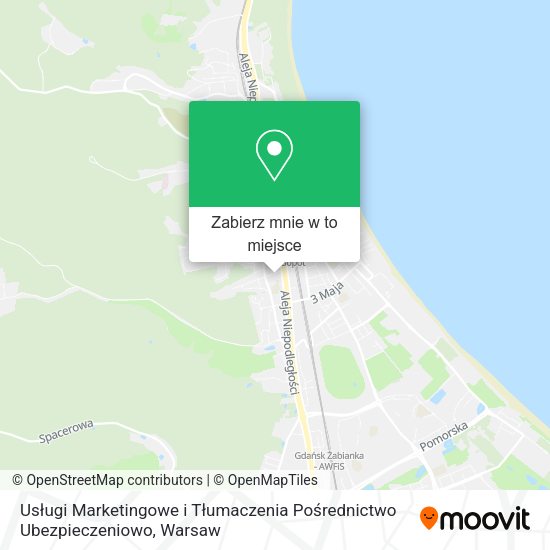 Mapa Usługi Marketingowe i Tłumaczenia Pośrednictwo Ubezpieczeniowo