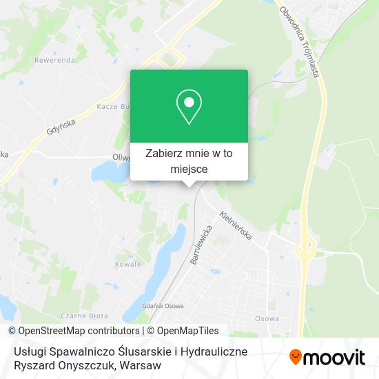 Mapa Usługi Spawalniczo Ślusarskie i Hydrauliczne Ryszard Onyszczuk