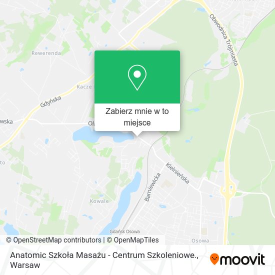 Mapa Anatomic Szkoła Masażu - Centrum Szkoleniowe.