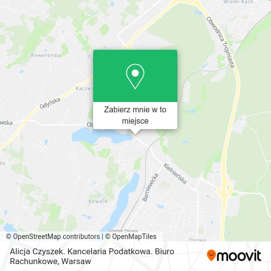 Mapa Alicja Czyszek. Kancelaria Podatkowa. Biuro Rachunkowe