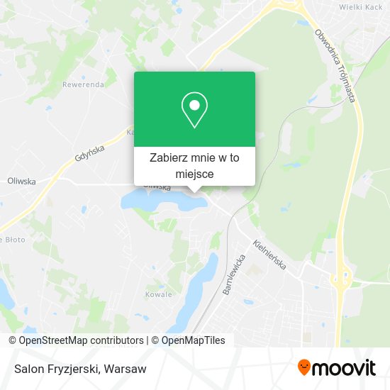 Mapa Salon Fryzjerski