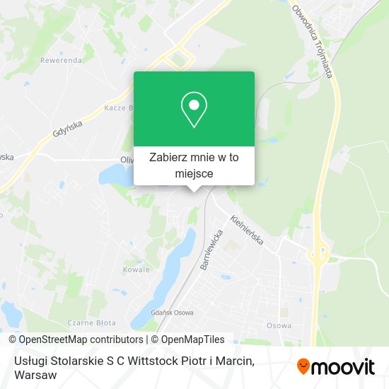 Mapa Usługi Stolarskie S C Wittstock Piotr i Marcin