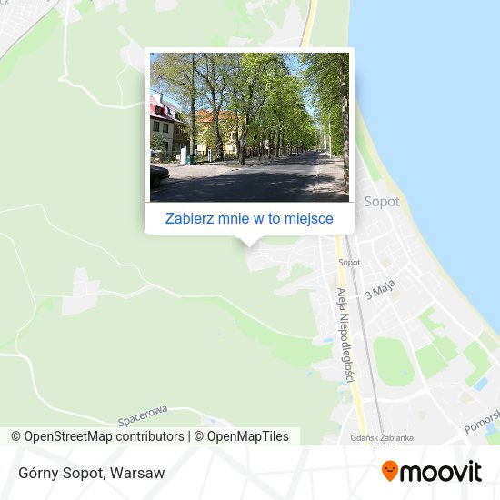 Mapa Górny Sopot