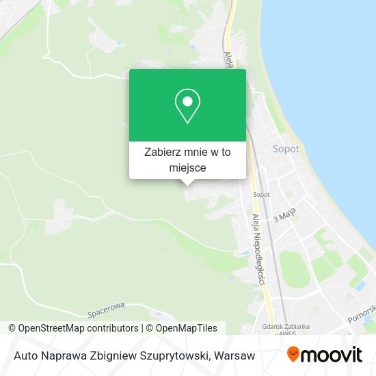 Mapa Auto Naprawa Zbigniew Szuprytowski