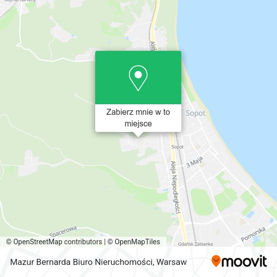 Mapa Mazur Bernarda Biuro Nieruchomości