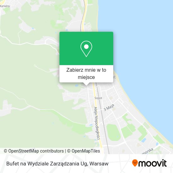 Mapa Bufet na Wydziale Zarządzania Ug