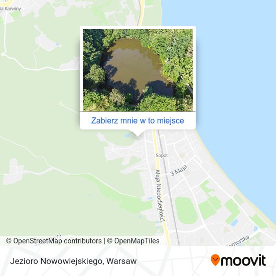 Mapa Jezioro Nowowiejskiego