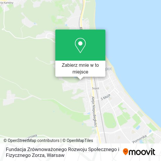 Mapa Fundacja Zrównoważonego Rozwoju Społecznego i Fizycznego Zorza