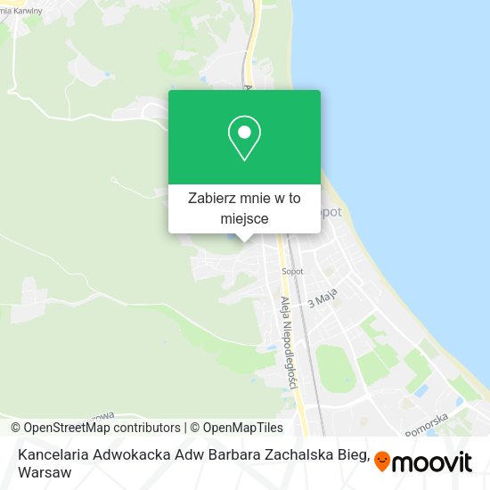 Mapa Kancelaria Adwokacka Adw Barbara Zachalska Bieg