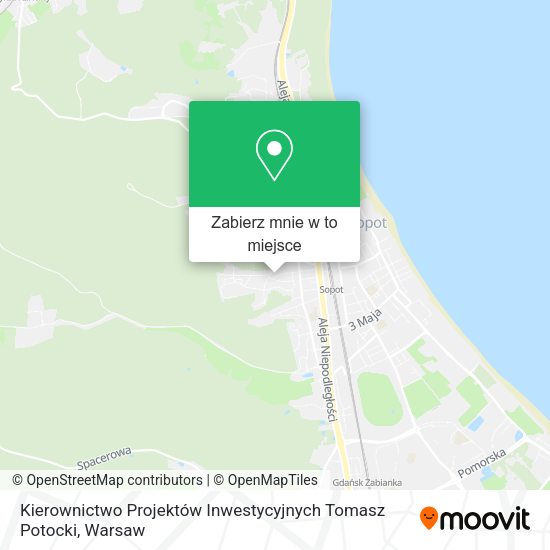 Mapa Kierownictwo Projektów Inwestycyjnych Tomasz Potocki