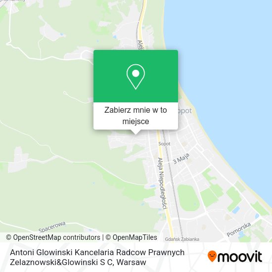 Mapa Antoni Glowinski Kancelaria Radcow Prawnych Zelaznowski&Glowinski S C