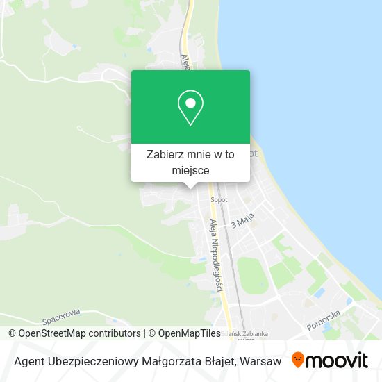 Mapa Agent Ubezpieczeniowy Małgorzata Błajet