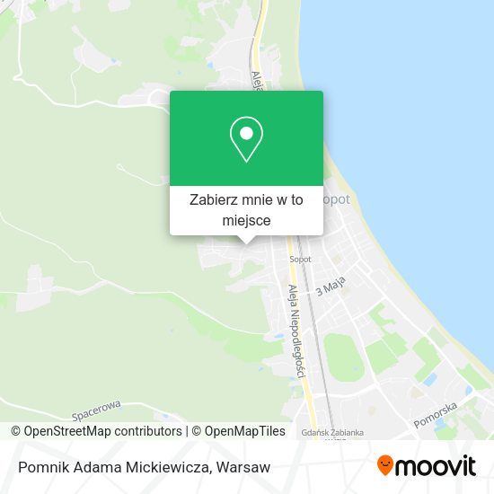 Mapa Pomnik Adama Mickiewicza